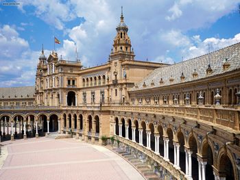 Plaza De Espana Seville Spain screenshot