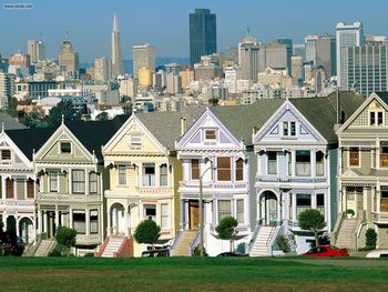 Postcard Row San Francisco California screenshot