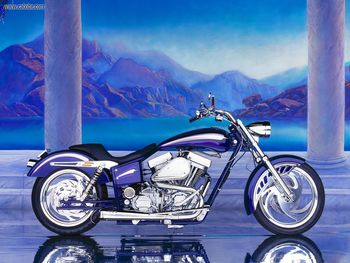 Purple And Black Custom Bike screenshot