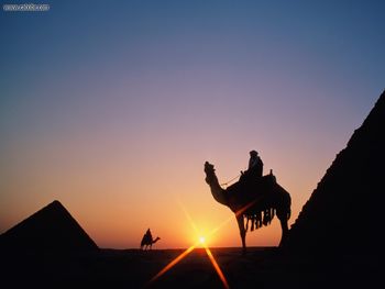 Pyramid Sunset, Giza, Egypt screenshot