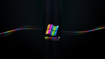 Rainbow Colored Windows 7 screenshot