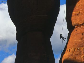 Rappelling Off The Mace Sedona Arizona screenshot