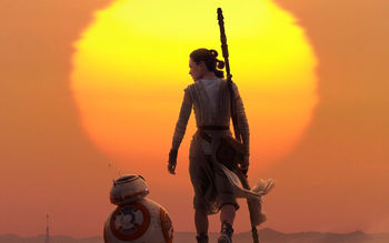 Rey & BB 8 Star Wars The Force Awakens screenshot