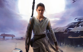 Rey Star Wars The Force Awakens screenshot