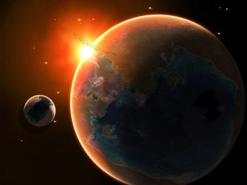 Rising Sun in Space screenshot