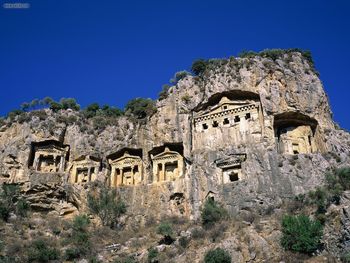 Rock Tombs Dalyan Turkey screenshot