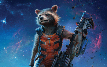Rocket Raccoon Guardians of the Galaxy Vol 2 4K screenshot