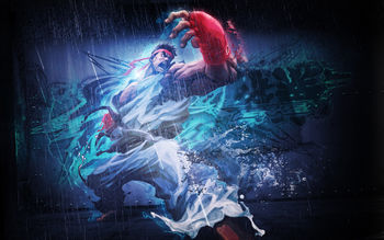 Ryu in The Street Fighter screenshot