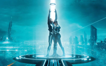 Sam Flynn Quorra Tron Legacy screenshot