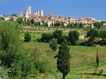 San Gimignano Tuscany Italy screenshot