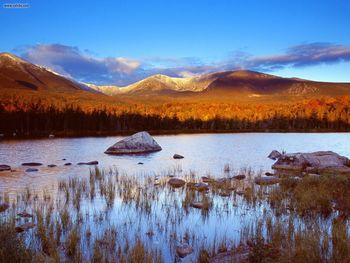 Sandy Stream Pond At Sunrise Baxter State Park Millinocket Maine screenshot