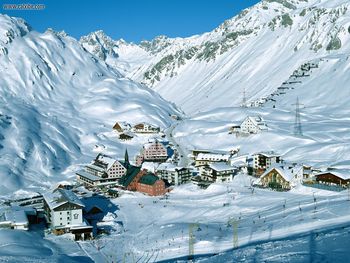 Ski Resort At Arlberg Pass Tyrol Austria screenshot