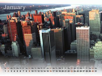 Skyscrapers Calendar 2011 - January screenshot