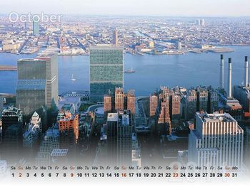 Skyscrapers Calendar 2011 - October screenshot