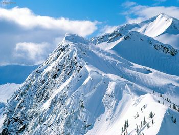 Snowy Peaks, British Columbia, Canada screenshot