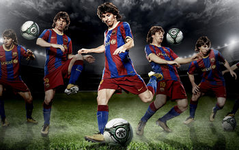 Soccer player Lionel Messi 4K screenshot