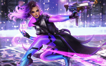 Sombra Artwork Overwatch screenshot