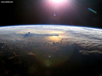 Space Sunset Over The Pacific screenshot