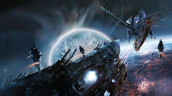Space War Game Scene screenshot