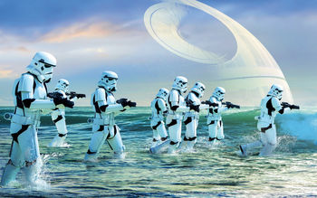 Stormtroopers Rogue One A Star Wars Story 5K screenshot