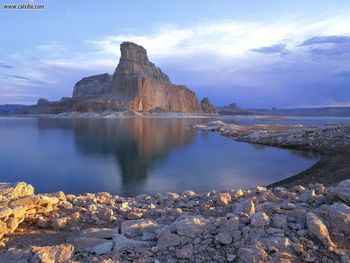 Sunrise On Gunsight Butte Padre Bay Arizona screenshot