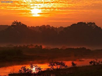 Sunrise Over Muscatatuck National Wildlife Refuge Indiana screenshot