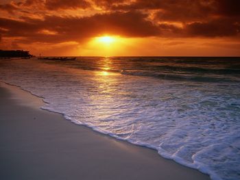Sunrise Over The Caribbean Sea, Playa Del Carmen, Mexico screenshot