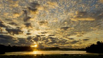 Sunrise Skies Over Anderson Lake, Ontario, Canada screenshot