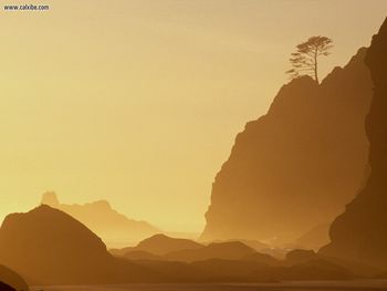 Sunset At The Point Of The Arches Olympic National Park Washington screenshot