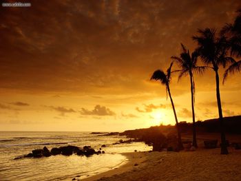 Sunset Kauai Hawaii screenshot