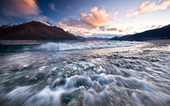 Sunset Near Queenstown, New Zealand screenshot