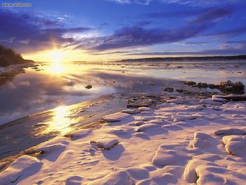 Sunset Over Knik Arm And Six Mile Creek Alaska screenshot