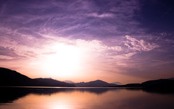 Sunset Over Lake screenshot