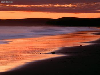 Sunset Over Limantour Beach And Drakes Bay Marin County California screenshot