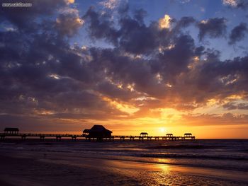 Sunset Over The Gulf Of Mexico Clearwater Florida screenshot