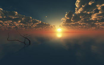 Sunset Reflections Digital screenshot
