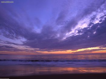 Sunset Seabright Beach Santa Cruz California screenshot
