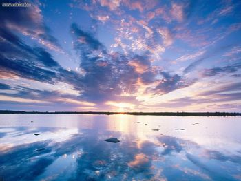 Sunset Skies Tundra Lake Churchill Manitoba Canada screenshot