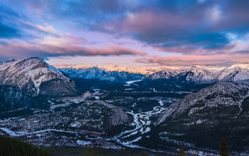 Sunset Sulphur Mountain Banff National Park screenshot