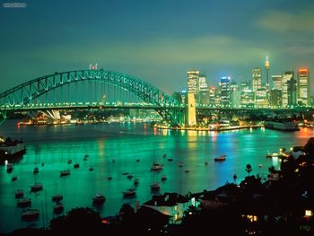 Sydney Harbor At Dusk, Australia screenshot