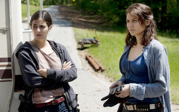 Tara Chambler Maggie Walking Dead Season 6 screenshot