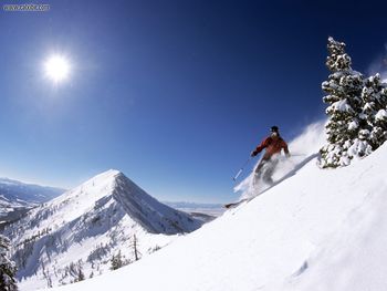 Telemark Skiing In The Bridger Mountains Montana screenshot