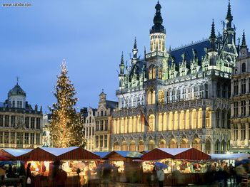 The Grote Markt Grand Place In December Brussels Belgium screenshot
