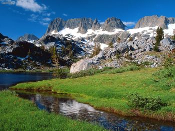 The Minarets And Lake Ediza Ansel Adams Wilderness California screenshot