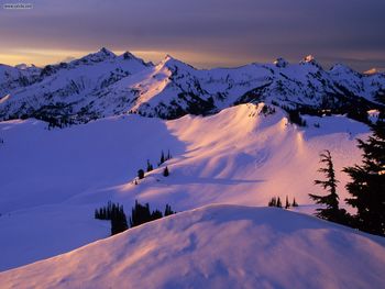 The Tatoosh Range In Winter Washington screenshot