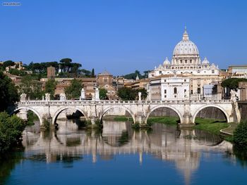 The Vatican Seen Past The Tiber River Rome Italy screenshot