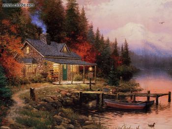 Thomas Kinkade - The End Of A Perfect Day screenshot