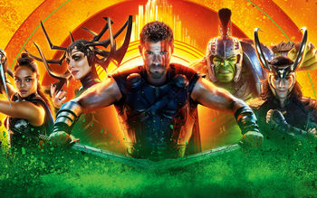 Thor Ragnarok Key Art 5K screenshot