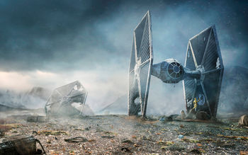 TIE fighter Star Wars 5K screenshot