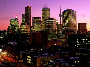 Toronto At Dusk Ontario Canada screenshot